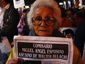 Maria Ramona Armas, la abuela de Walter Bulacio, mantiene vivo el reclamo por Justicia.
