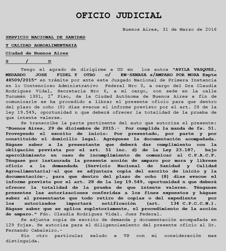 oficio