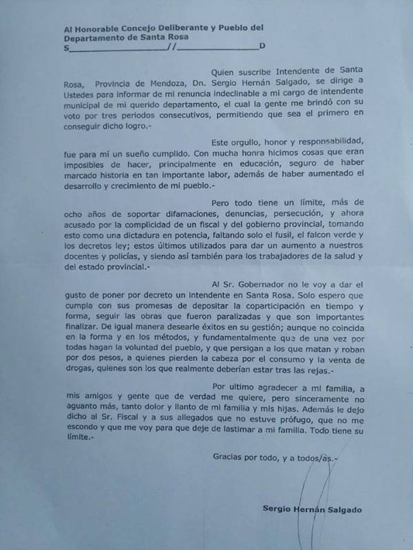 renuncia