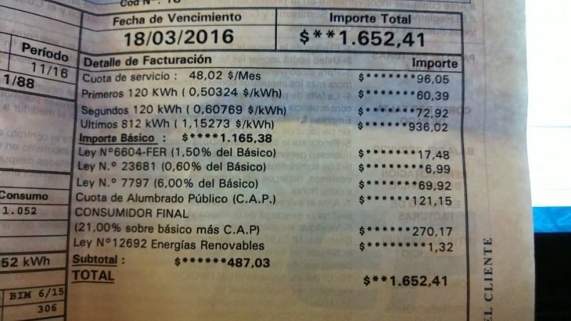 tarifazo